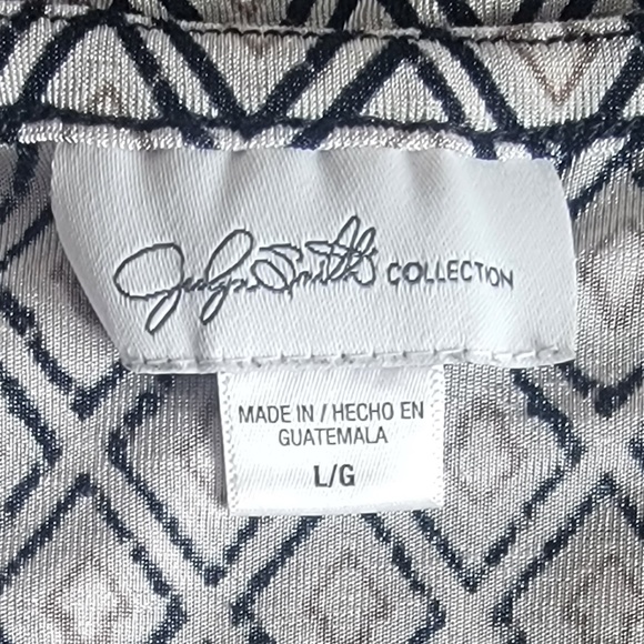 Jaclyn Smith Gray/White Cowl Neck - Picture 5 of 5